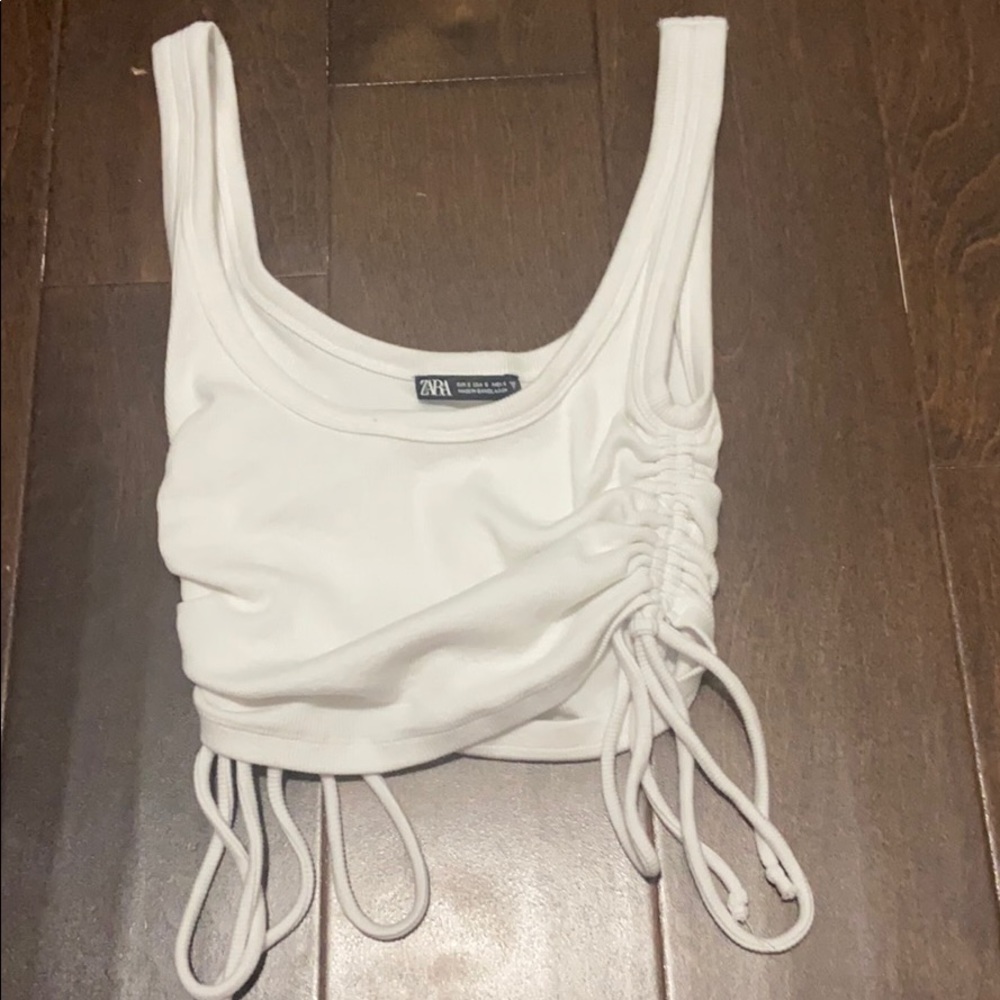 Zara top!!💕🤍🤍✨💖💖